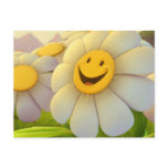 Cheerful Flowers Smile postcards