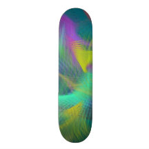 Cheerful Fun Color Abstract Skate Board