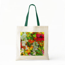 Cheerful Garden Abstract Tote Bags
