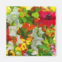 Cheerful Garden Colours Magnets