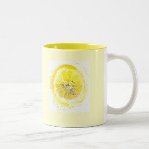 cheerful lemon mug