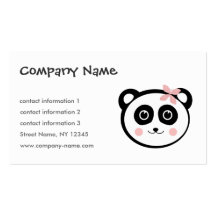 Cheerful Panda Business Card