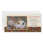 Cheerful Snowflakes Holiday Photo Card