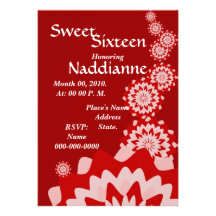 Cheerful Sweet Sixteen Invitation-Customize
