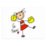 Cheering Go Team Tshirts and Gifts Post Cards