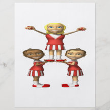Cheering Pyramid Full Color Flyer