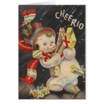 "Cheerio" Vintage Snowpeople Greeting Cards