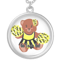 Cheerleader Bear Necklace