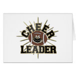 Cheerleader Black and Gold Football Card