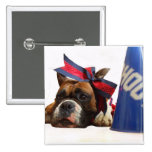Cheerleader boxer button
