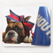 Cheerleader boxer mousepad