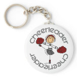 Cheerleader Stick Figure Key Chains