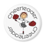 Cheerleader Stick Figure Refrigerator Magnets