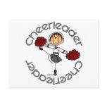 Cheerleader Stick Figure Postcard