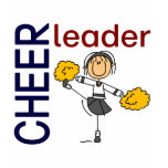 Cheerleader Stick Figure t-shirts