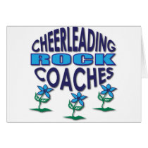 Cheerleading Coaches Rock Gifts Greeting Cards
