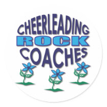 Cheerleading Coaches Rock Gifts Sticker