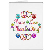CHEERLEADING D'AMOUR DE PAIX CARTES