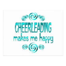 Cheerleading Makes Me Happy Postcards