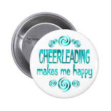 Cheerleading me rend heureux badges avec agrafe