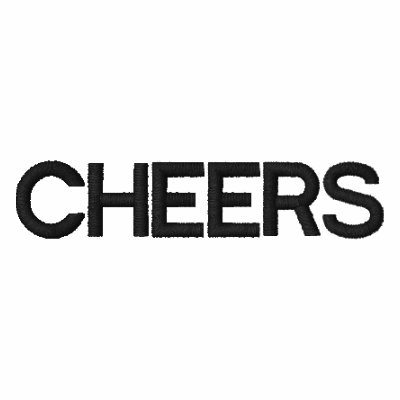 CHEERS embroidered t-shirt by beerbeerbeer