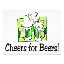 Cheers For Beers St Patty Day Custom Announcement