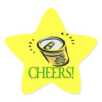 Cheers Star Sticker