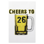 Cheers to Twenty Six. Birthday Stationery Design