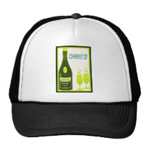 CHEERS VINTAGE CHAMPAGNE TOAST print Trucker Hat