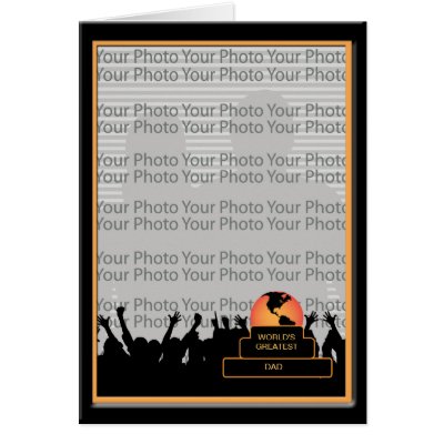 Cheers Worlds Greatest Dad Award Photo Frame Card by windyone