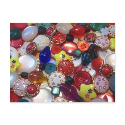 Cheery Christmas Button Collage by thebuttonlady