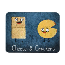 Cheese and crackers magnet