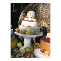 Cheese and fruit personalized invitation