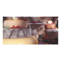 Cheese and fruit picture card
