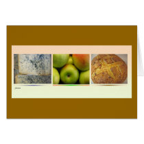 cheese/apples/bread card