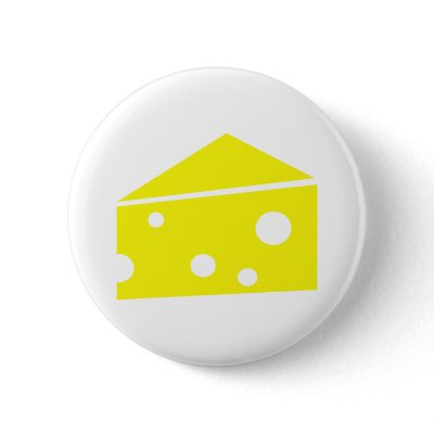 Cheese Pinback Buttons by Thinkdifferent