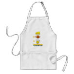 Cheese Football Beer Wisconsin Apron