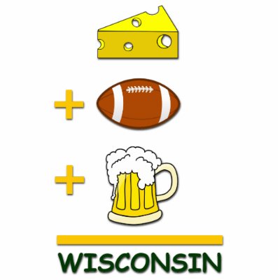 Cheese Football Beer Wisconsin Photo Cutouts by cowboyannie