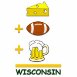 Cheese Football Beer Wisconsin photo sculptures
