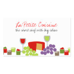 Cheese grapes wine appetizer catering biz cards business cards