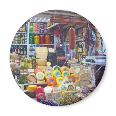Cheese, Olives & Nuts Fridge Magnets by LaurisB