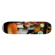 Cheese, Sausage and Scale Skateboard