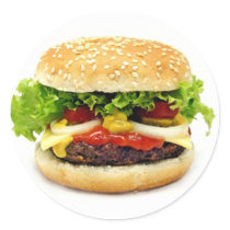 Cheeseburger autocollants