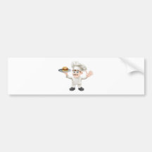 Cheeseburger chef bumper sticker