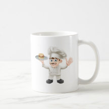 Cheeseburger chef coffee mug