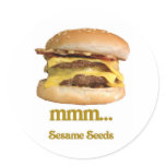 cheeseburger - mmm...sesame seeds