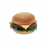Cheeseburger photo sculptures