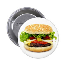 Cheeseburger Pinback Buttons