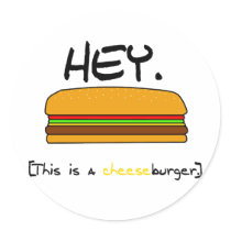 Cheeseburger Sticker