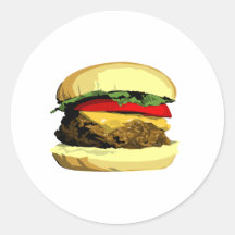 Cheeseburger Stickers